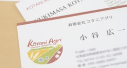 ひよこデザイン　更別村　コタニアグリ　名刺